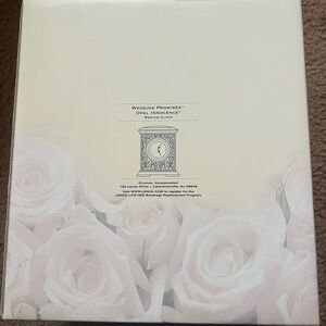 NEW Lenox Wedding Promises Opal Innocence Medium Clock